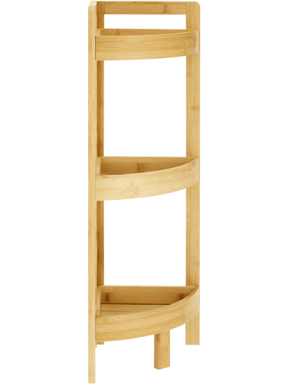 3 Shelf Bamboo Corner Caddy