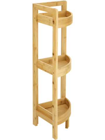 3 Shelf Bamboo Corner Caddy