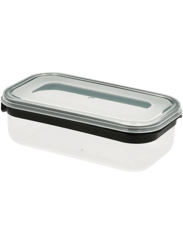 Black Stripe Rectangular Container