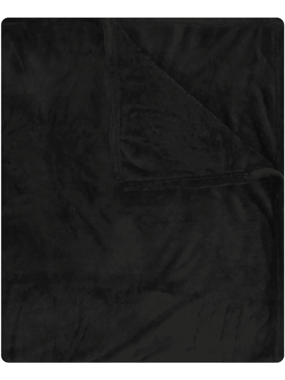 Lightweight Black Bunk Bed Flannel Fleece Blanket