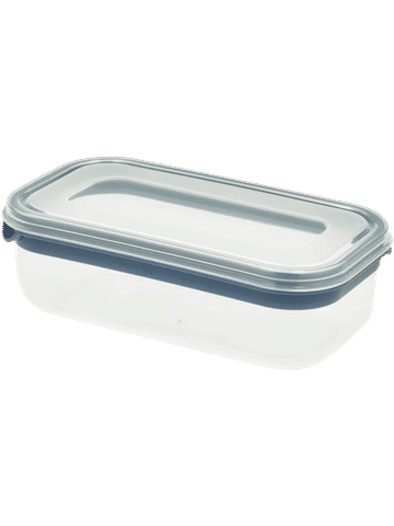 Blue Stripe Rectangular Container