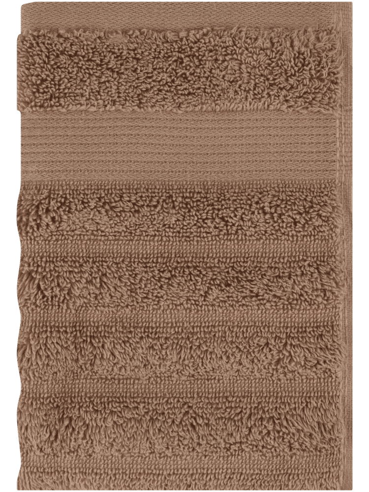 Taupe Ripple Zero Twist Long Face Cloth