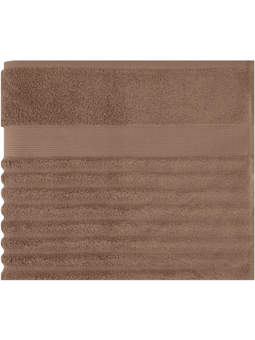 Taupe Ripple Zero Twist Bath Sheet (1)