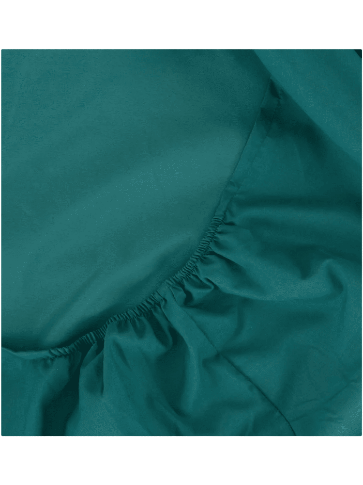 Green Supersoft Microfibre Fitted Sheet Double (1)