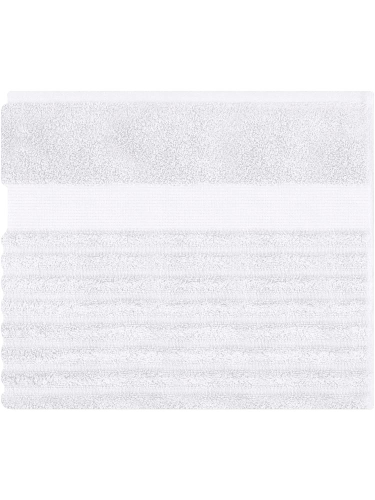 White Ripple Zero Twist Bath Towel (1)