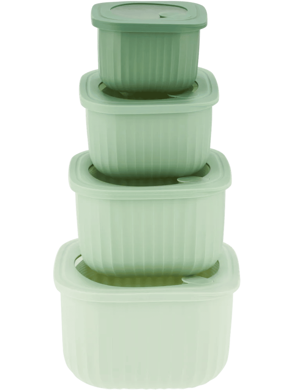 4 Piece Green Nested Food Storage Set