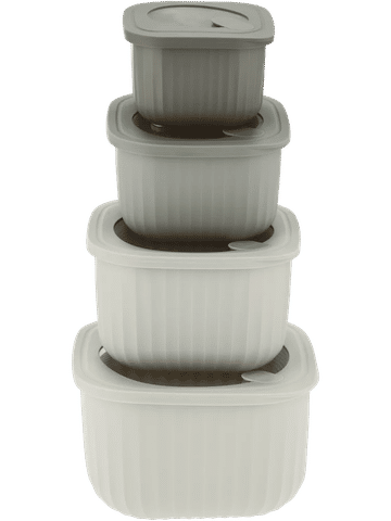 4 Piece Grey Nested Food Storage Set