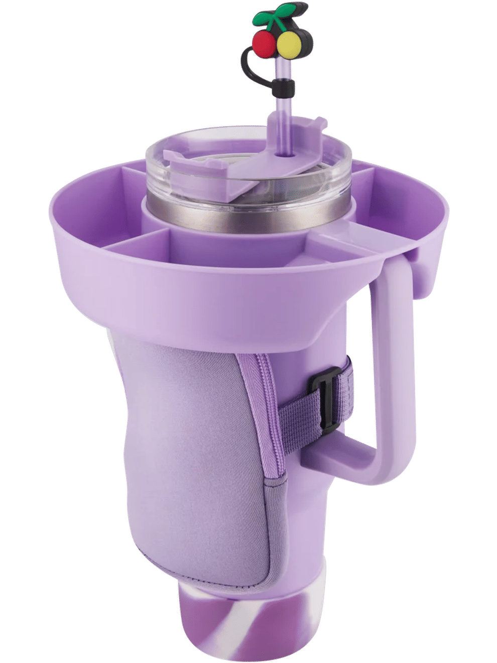 Lilac Silicone Tumbler Glass Holder