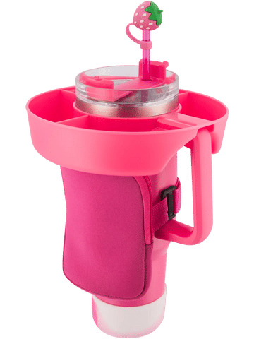 Pink Silicone Tumbler Glass Holder
