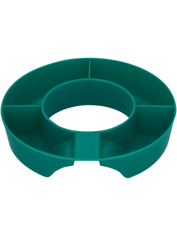 Green Plastic Tumbler Glass Snack Tray