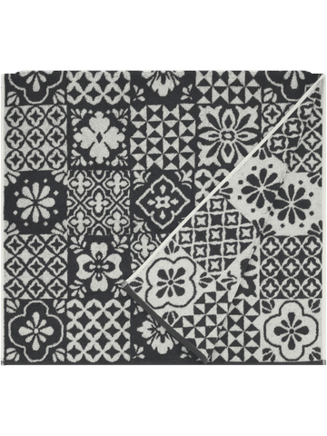 Decorative Charcoal Bath Towel