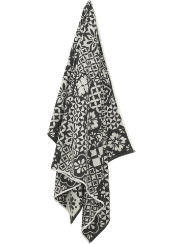 Decorative Charcoal Bath Sheet