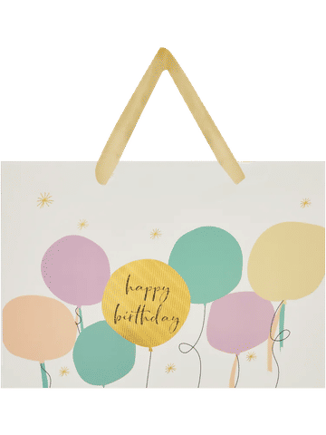 Medium Leaf And Balloons Gift Bag