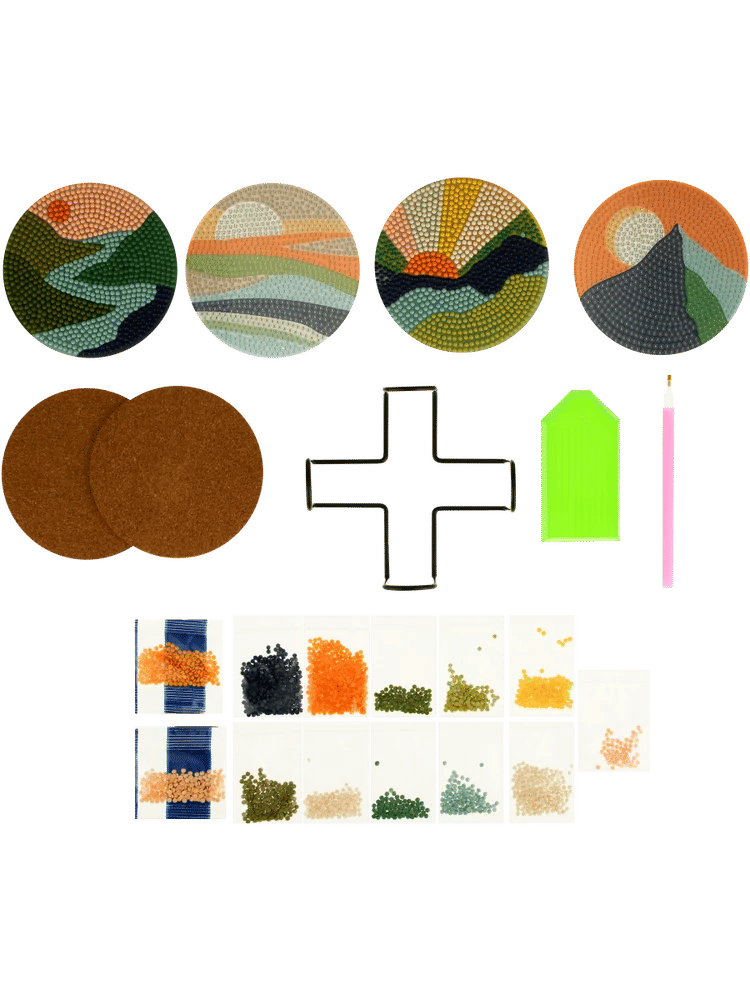 Diy Gem Art Coaster Set