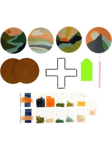 Diy Gem Art Coaster Set