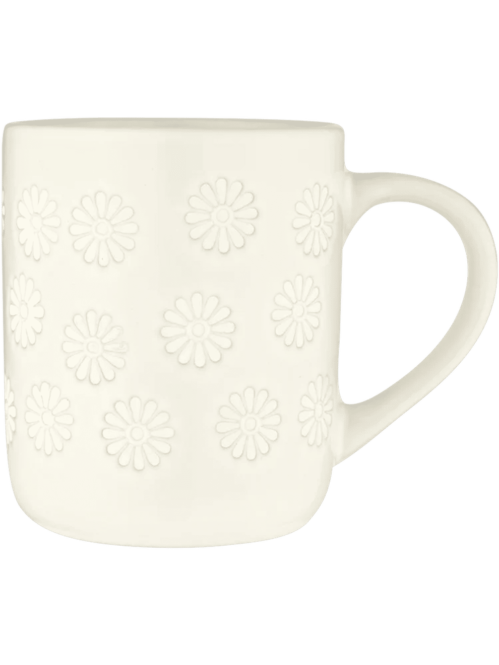 Embossed Daisy Mug