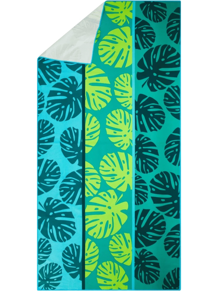 Green Leaf Beach Towel