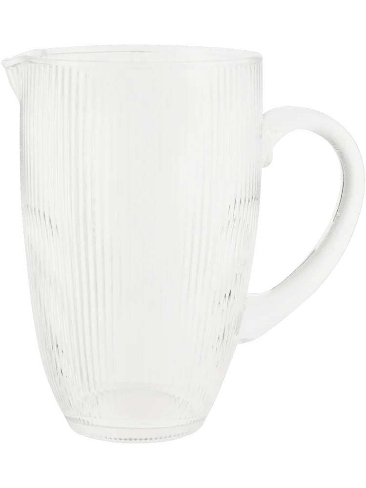 Ribbed Glass Jug 4x7x20cm