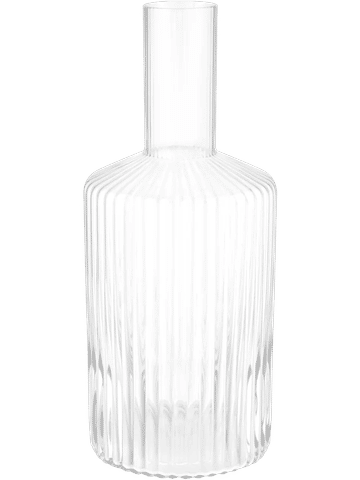 Striped Thin Neck Glass Vase 4x10x24cm