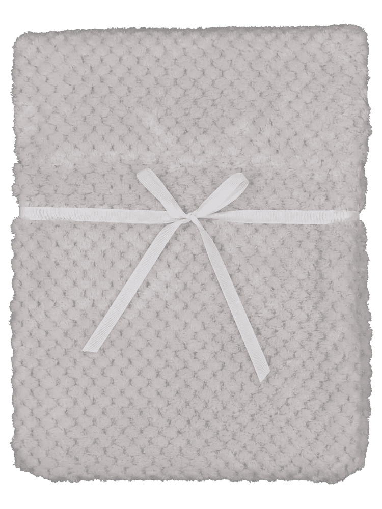 Grey Popcorn Blanket