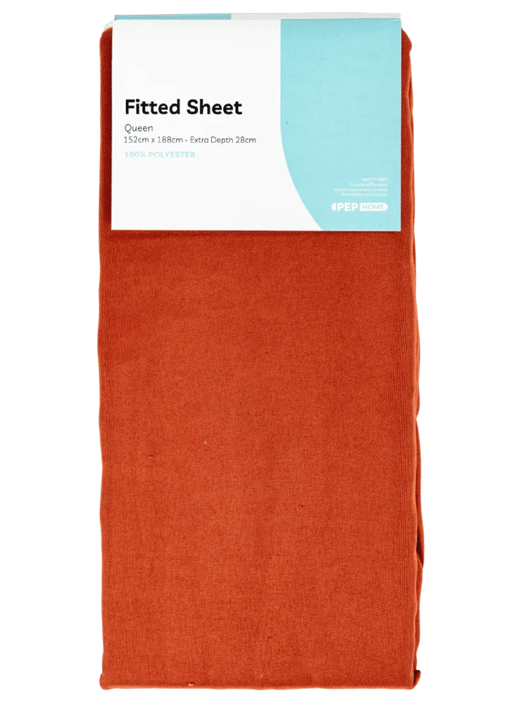 Queen Bed Microfibre Fitted Sheets