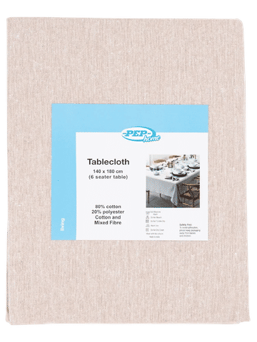 Woven Tablecloth Beige