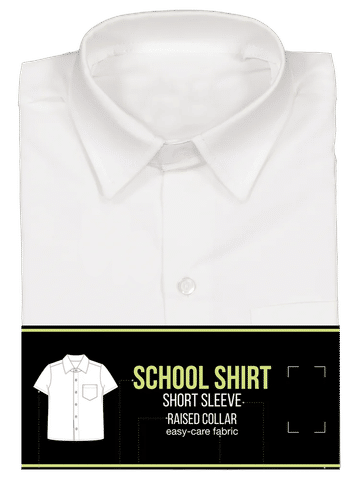 Short Sleeve Primary Raised Collar Shirt
