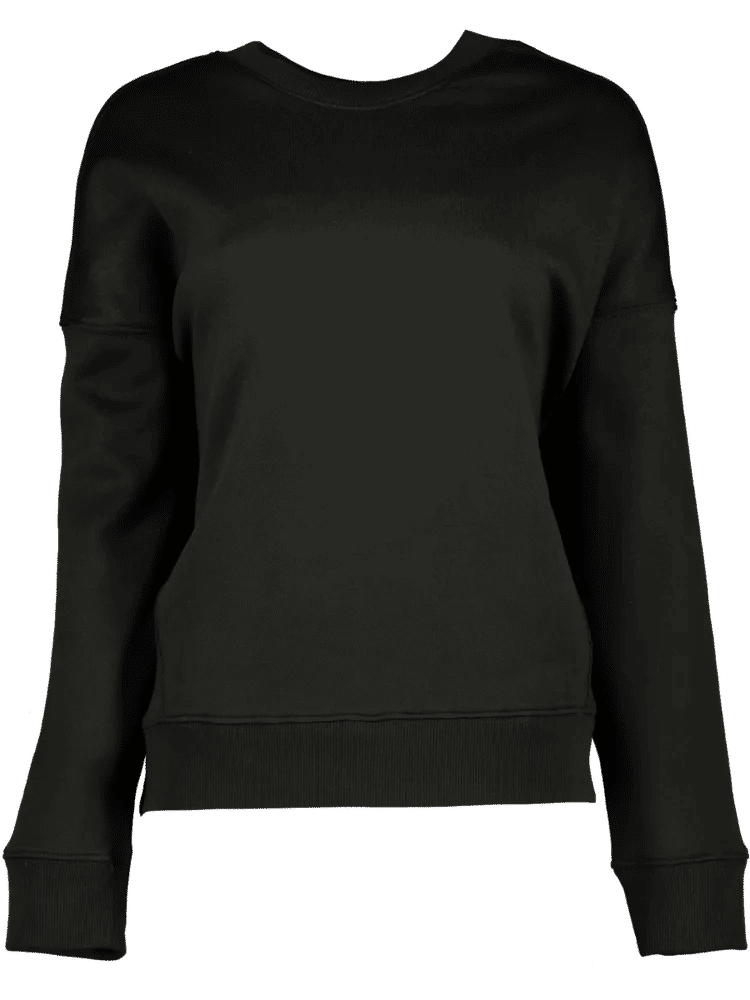 Plain Black Pullover Track Top