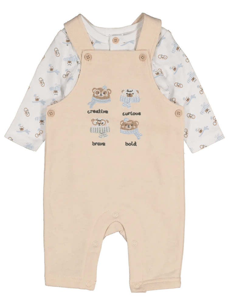 Long Sleeve Dungaree Set