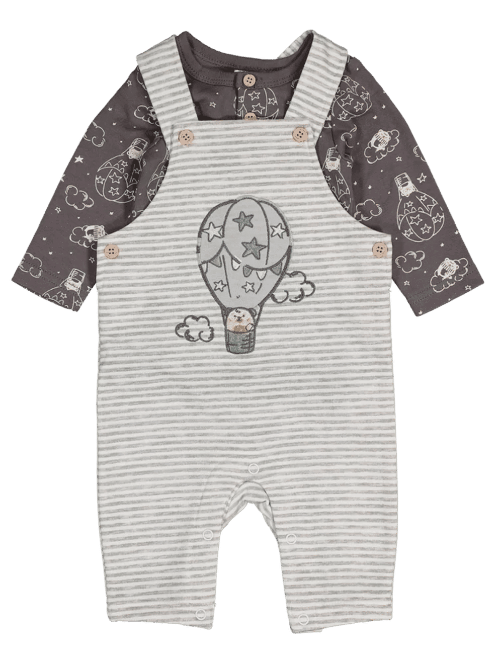 Long Sleeve Dungaree Set