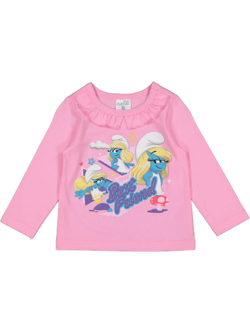 Long Sleeve Pink Smurfette Top