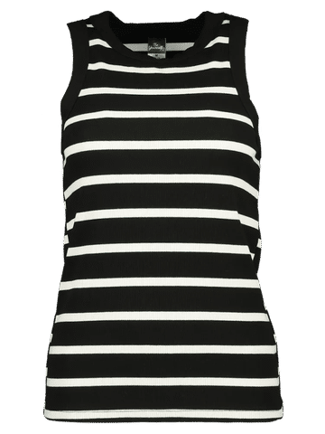 Black And White Stripe Vest