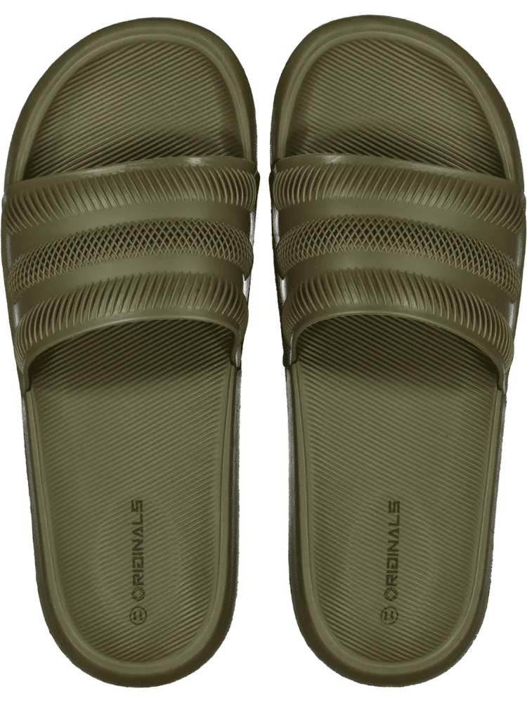 Olive Green Slider Sandals
