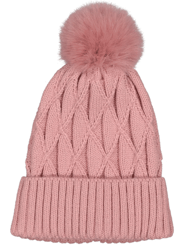 Plain Colour Knit Pom Pom Beanie