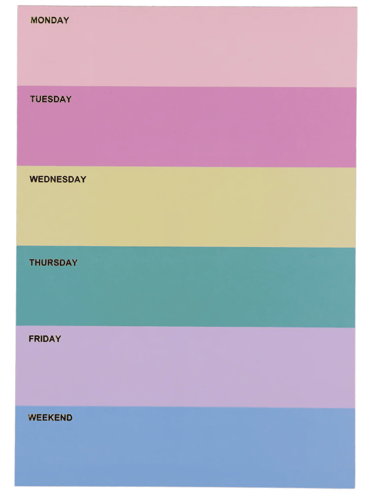 50 Sheet Weekly Planner