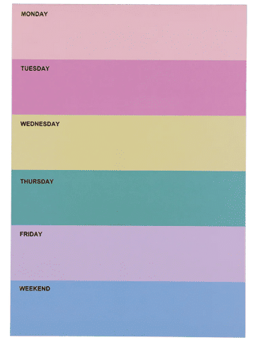 50 Sheet Weekly Planner