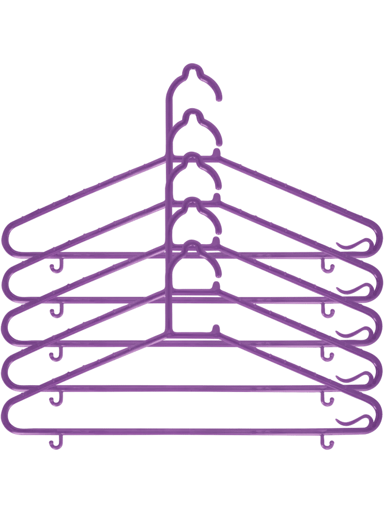 5 Pack Plastic Hangers (3)