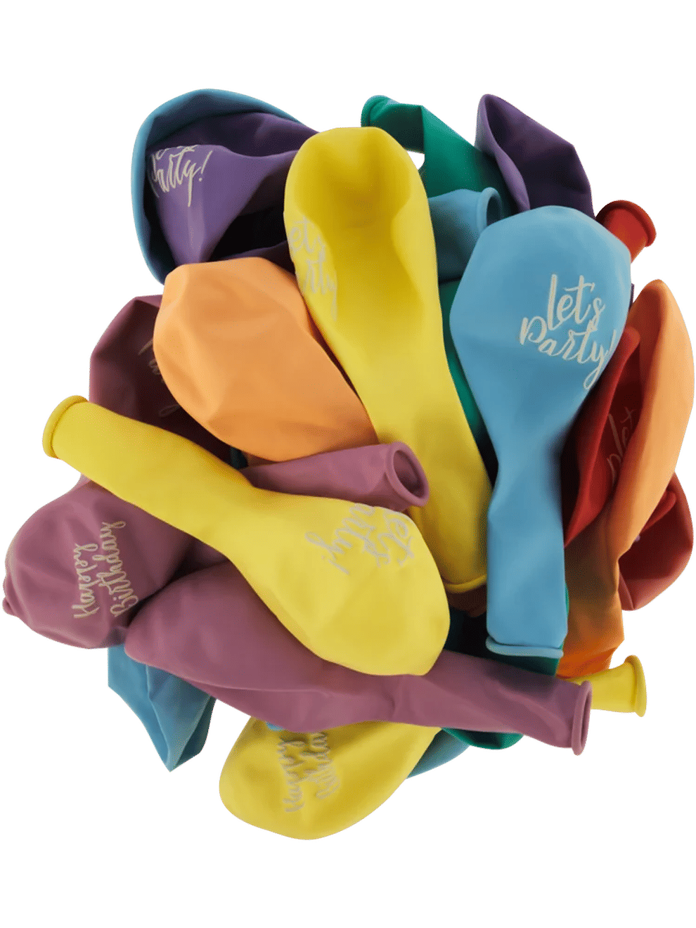 30 Pack Let's Play Pastel Colour Balloons