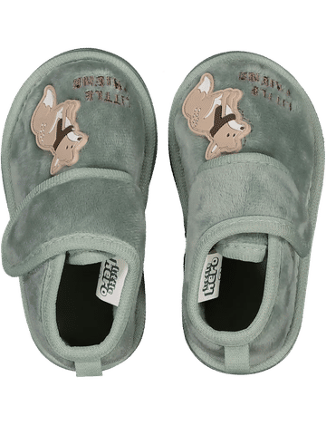 Green Fluffy Slipper