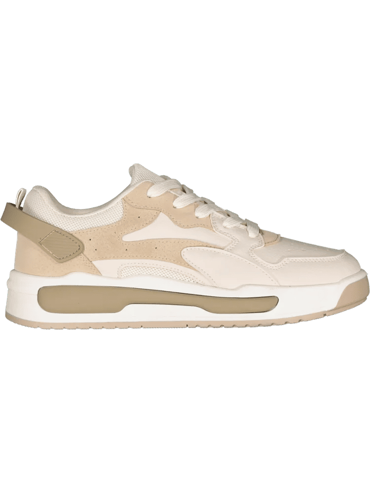 Low-Top Beige Sneakers