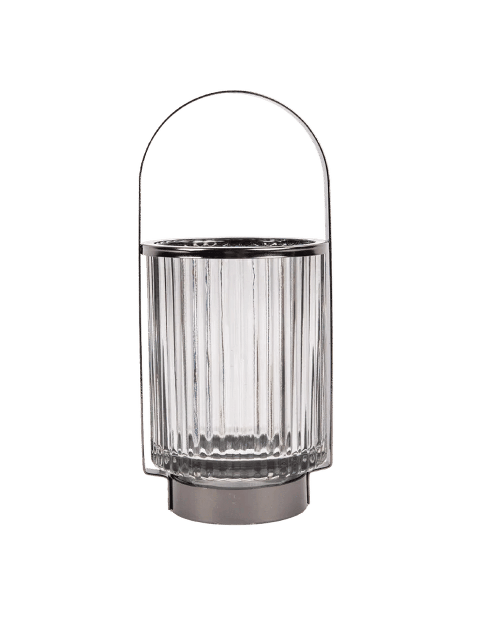 Glass Grey Trim Lantern