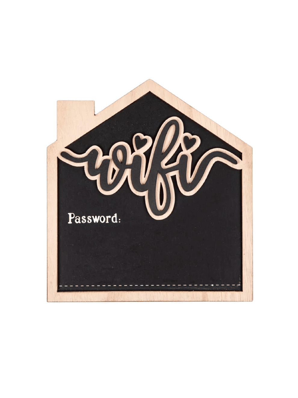 Wooden Wifi Password Ornament