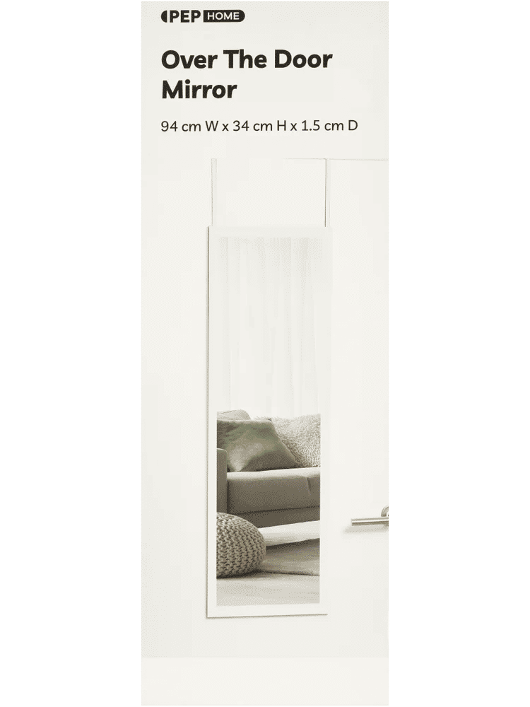 Rectangular Long Over The Door Mirror (1)