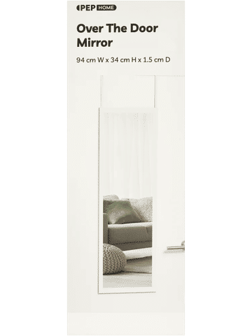 Rectangular Long Over The Door Mirror
