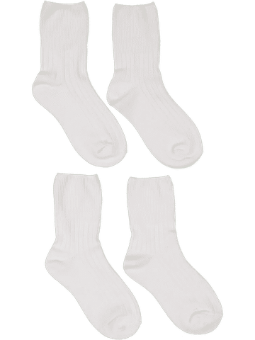 2 Pack Girls School Anklet Socks