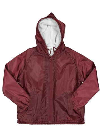 Maroon School Rain Jacket