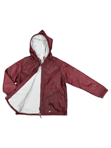 Maroon School Rain Jacket