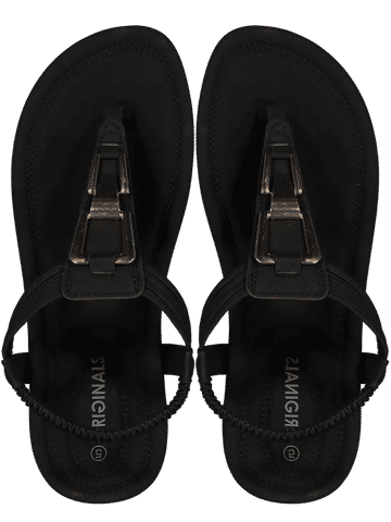 Black Embellished Sandal