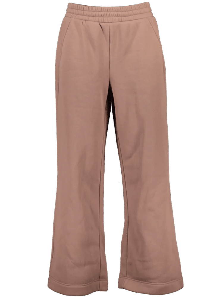 Brown Wide Leg Track Pants
