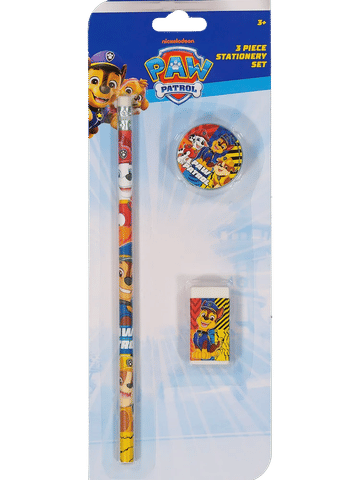 3 Piece Paw Patrol Stationery Set